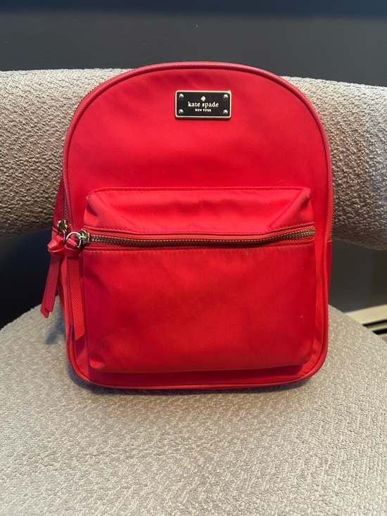 kate spade mini backpack red Designer By Spade, Size: Small 6 W x 8 H x 3.25 D Kate Spade Wilson Road Poppy